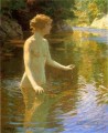 Enchanted Pool Impressionist Nacktheit John Henry Twachtman
